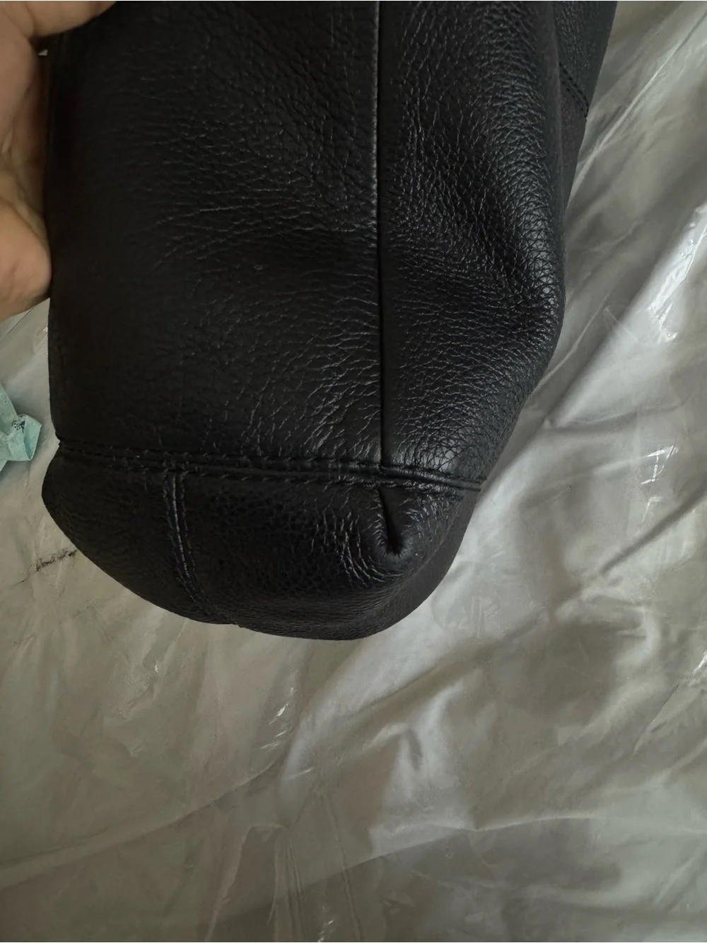 Coach Lexy Black Leather hobo Shoulder bag